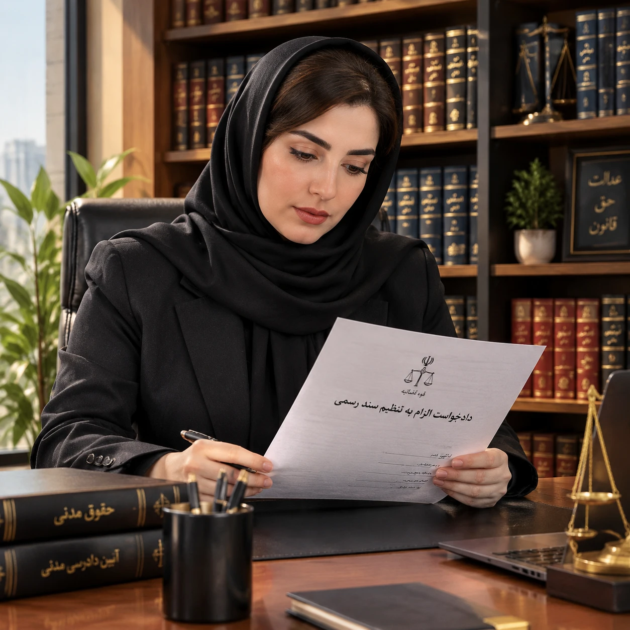 الزام به تنظیم سند رسمی ملک بازداشت شده