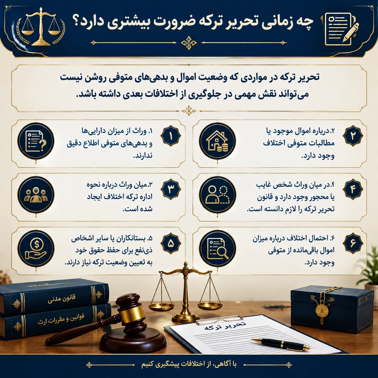 تحریر ترکه و مهر و موم ترکه