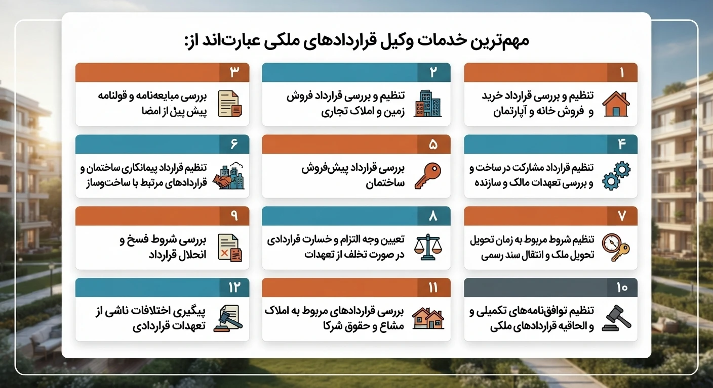 وکیل قراردادهای ملکی