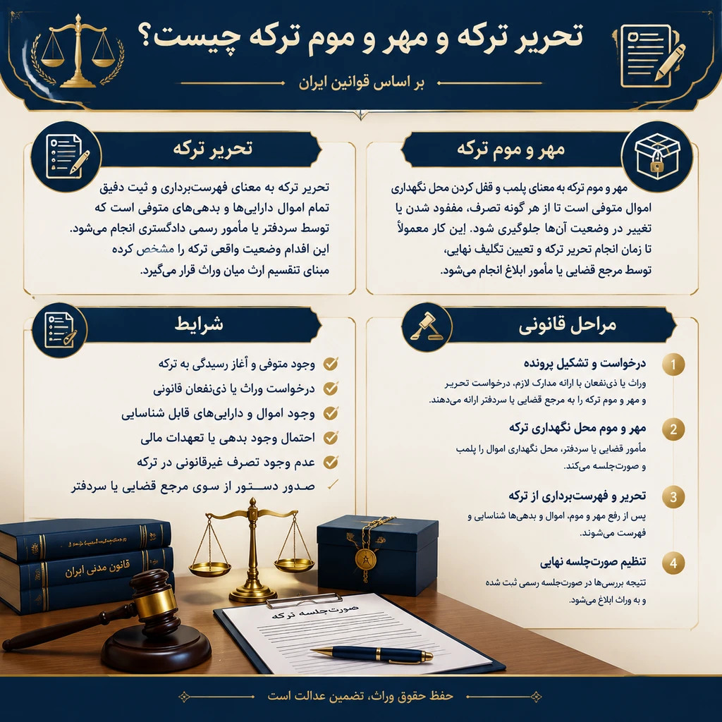 تحریر ترکه و مهر و موم ترکه
