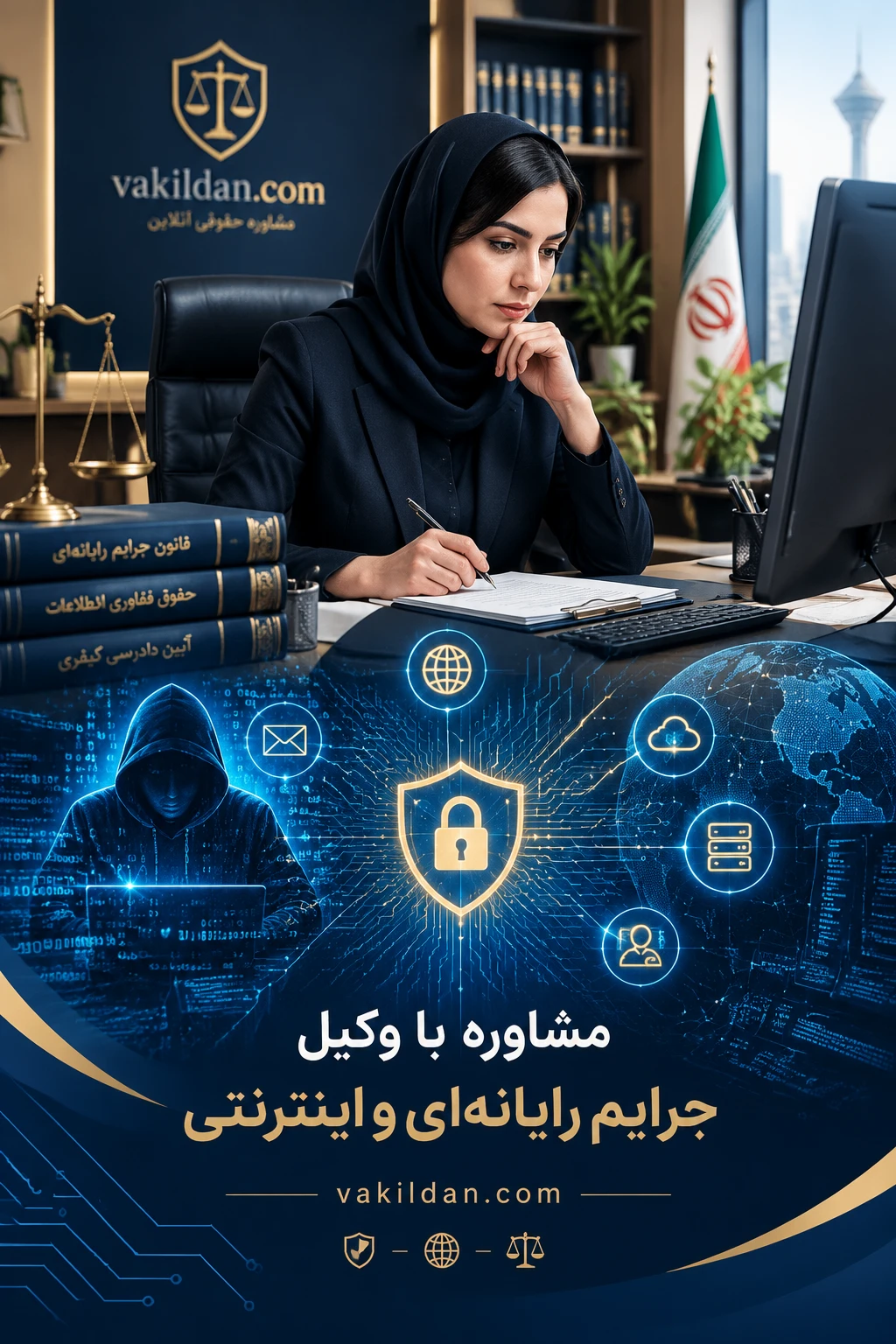 مشاوره با وکیل جرایم رایانهای و اینترنتی