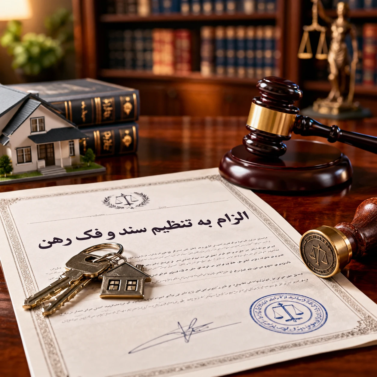 الزام به تنظیم سند رسمی ملک در رهن
