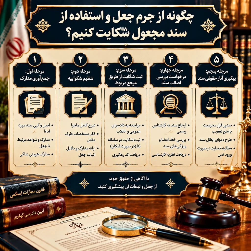 جرم جعل و استفاده از سند مجعول